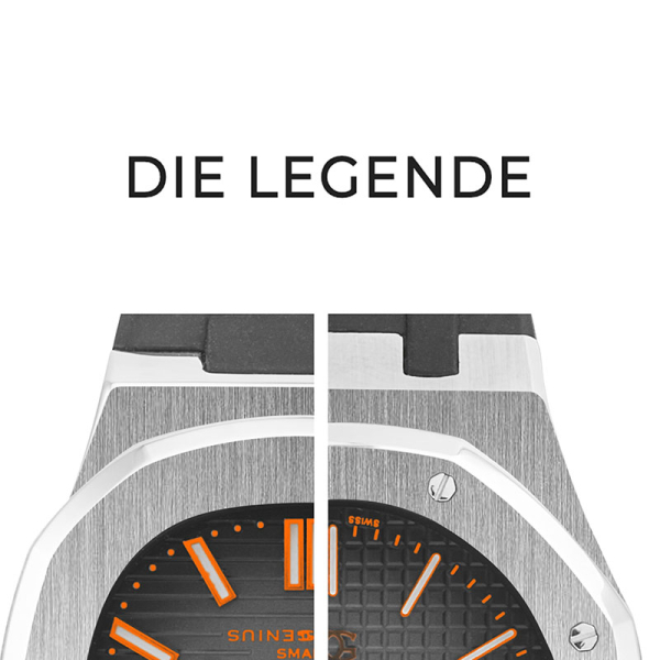 Genius Watch, Armbanduhr, smart collection, Italien, grau, die Legende